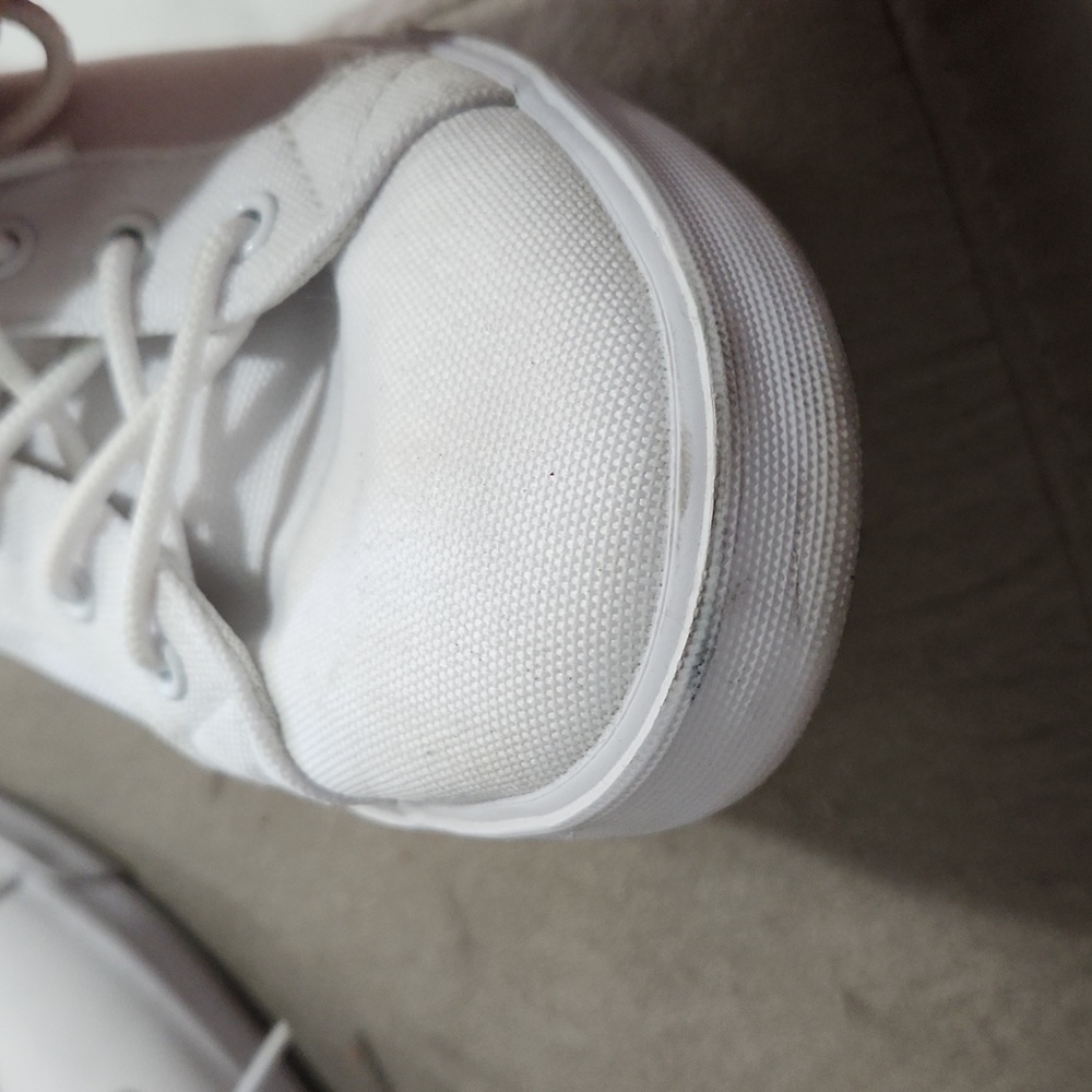 Tommy Hilfiger Off-White Canvas Sneakers - Picture 8 of 9